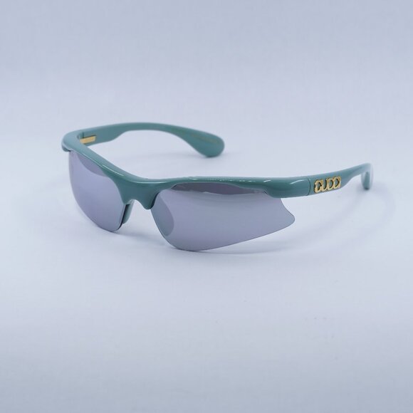 🕶️ New Gucci GG1774S 005 Sunglasses - Shiny Mineral Green Frame - Picture 1 of 11